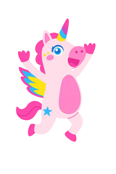 Unicornio, la mascota de Inflables de Amalia